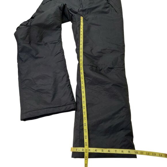 Sport Essentials Cargo Snow Pants Large Black Suspenders Insulated Nylon Winter - Picture 11 of 11